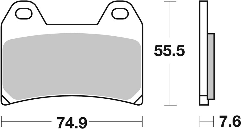 Pastillas de freno sinterizadas Brembo 07HO47SA