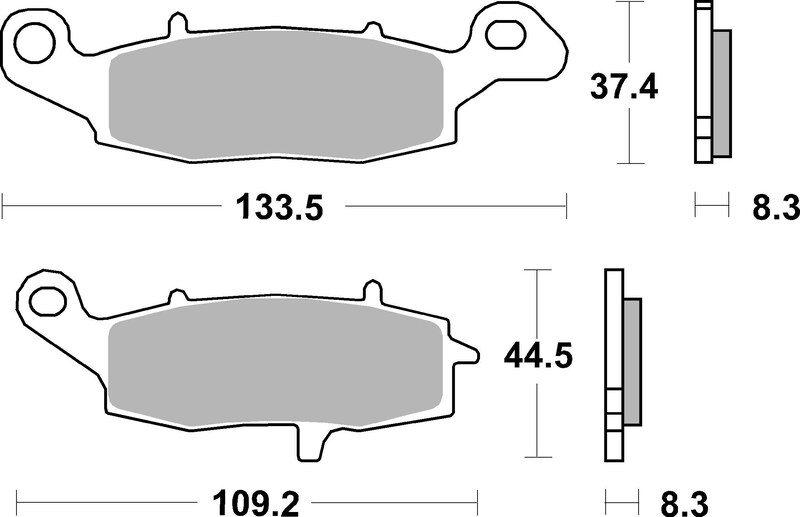 Pastillas de freno sinterizadas Brembo 07KA19SA