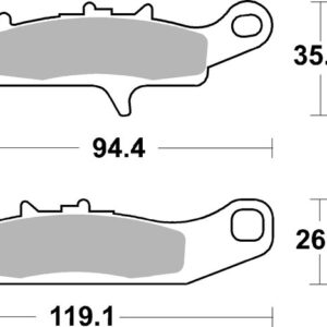 Pastillas de freno sinterizadas Brembo 07KA25SD