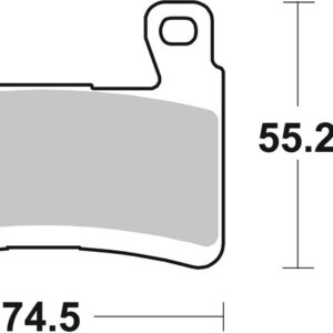 Pastillas de freno sinterizadas de competición Brembo 07KA29RC