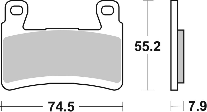 Pastillas de freno sinterizadas de competición Brembo 07KA29RC