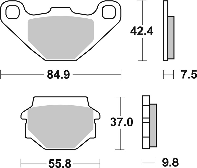 Pastillas de freno sinterizadas Brembo 07KS04SD