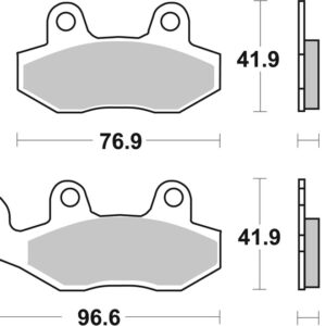 Pastillas de freno BREMBO carretera sinterizadas - 07YA21LA