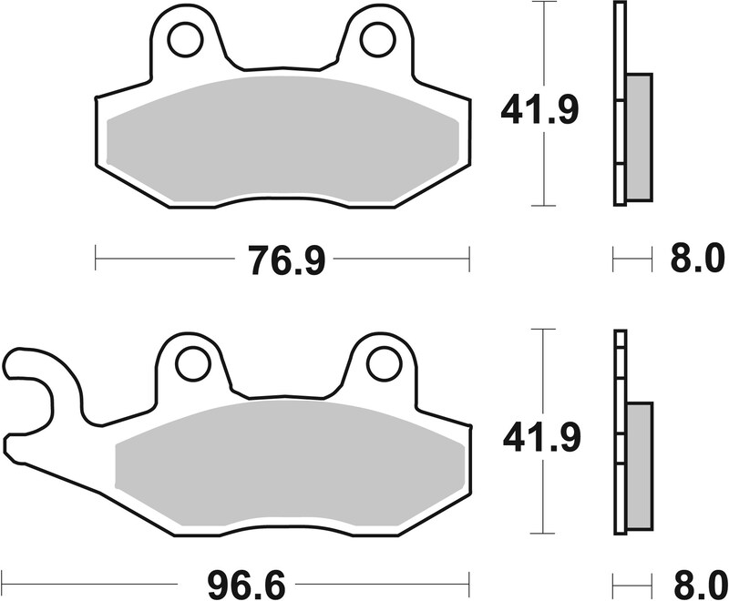 Pastillas de freno sinterizadas de competición Brembo 07YA21SX