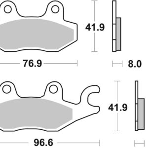 Pastillas de freno sinterizadas de competición Brembo 07YA22SX