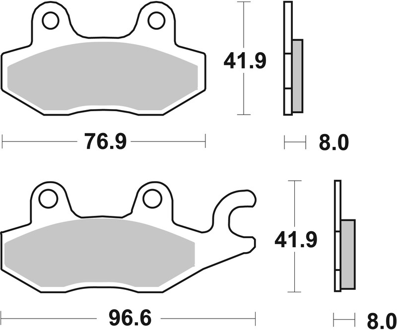 Pastillas de freno sinterizadas de competición Brembo 07YA22SX