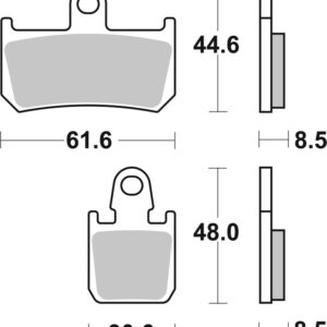 Pastillas de freno sinterizadas de competición Brembo 07YA46RC