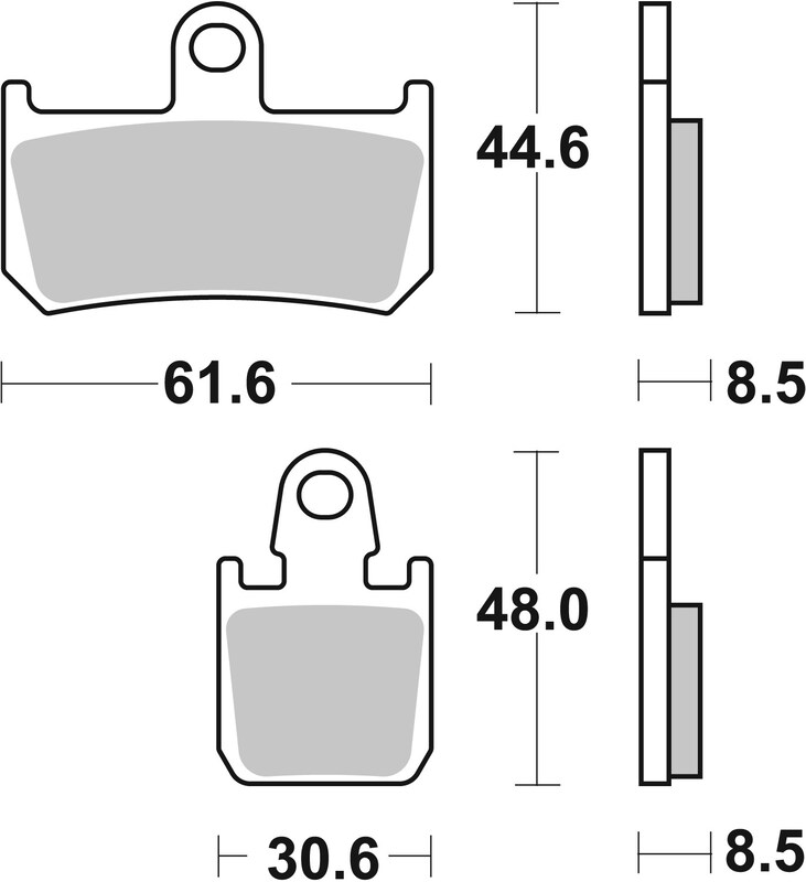 Pastillas de freno sinterizadas de competición Brembo 07YA46RC