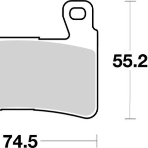Pastillas de freno sinterizadas Brembo 07HO45SA