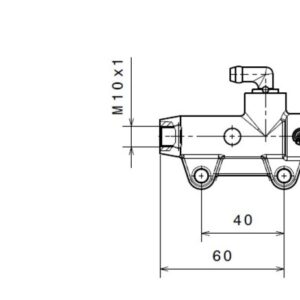 Bomba de freno BREMBO trasero gris Ø13mm