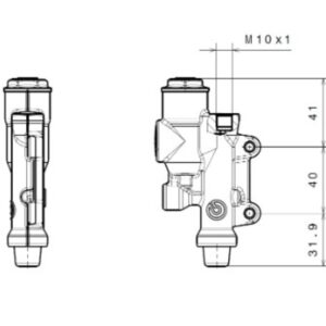 Bomba de freno BREMBO trasero titanio Ø13mm