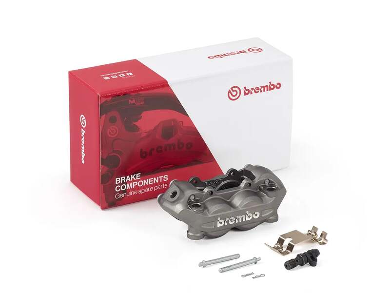 Pinza de freno BREMBO P4 delantero izquierdo titanio Ø32mm