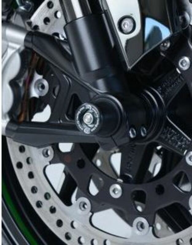 R&G RACING fork protectors black Kawasaki H2 / H2R
