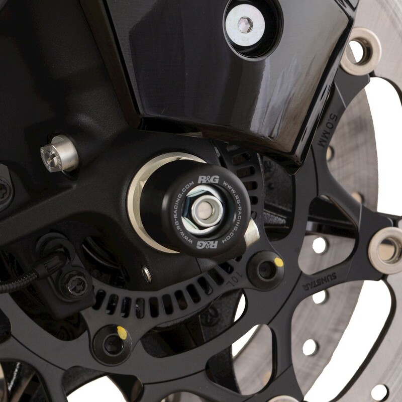 R&G RACING Fork Protectors - Black Suzuki Hayabusa