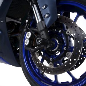 R&G RACING Fork Protectors - Black Yamaha R7