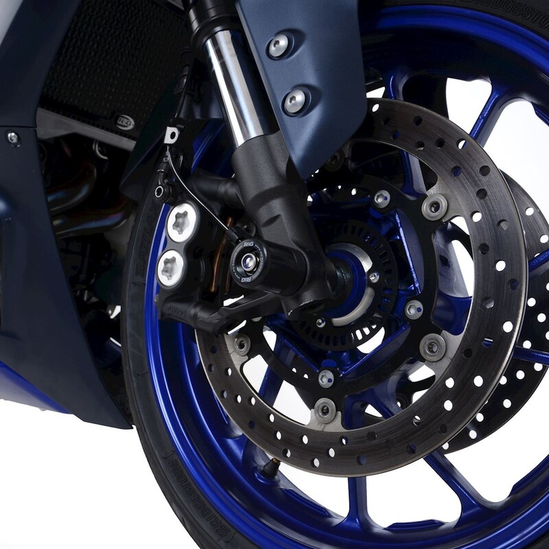 R&G RACING Fork Protectors - Black Yamaha R7