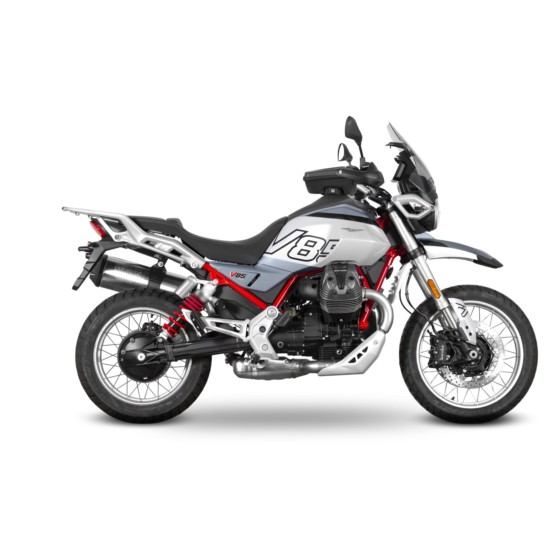 Fijación Bolsa Depósito Click System Moto Guzzi V85 Tt / Tt Travel / Strada