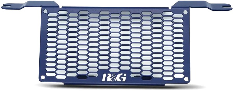 Protector de radiador de aceite R&G RACING Pro aluminio - Azul