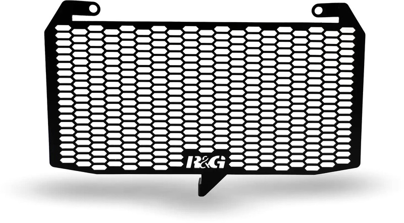 Protector de radiador de aceite R&G RACING Pro aluminio - Negro