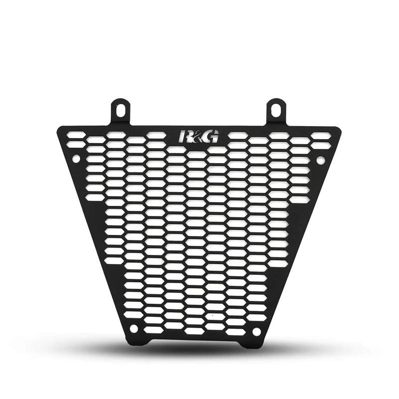 Protector de radiador de aceite R&G RACING Pro aluminio - Negro