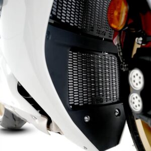 Protector de radiador de aceite R&G RACING Pro aluminio - Negro