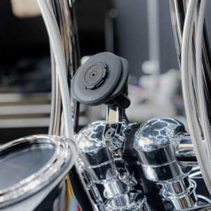 Soporte de smartphone para manillar QUAD LOCK Pro Chrome - Largo / Fatbar / Special Custom