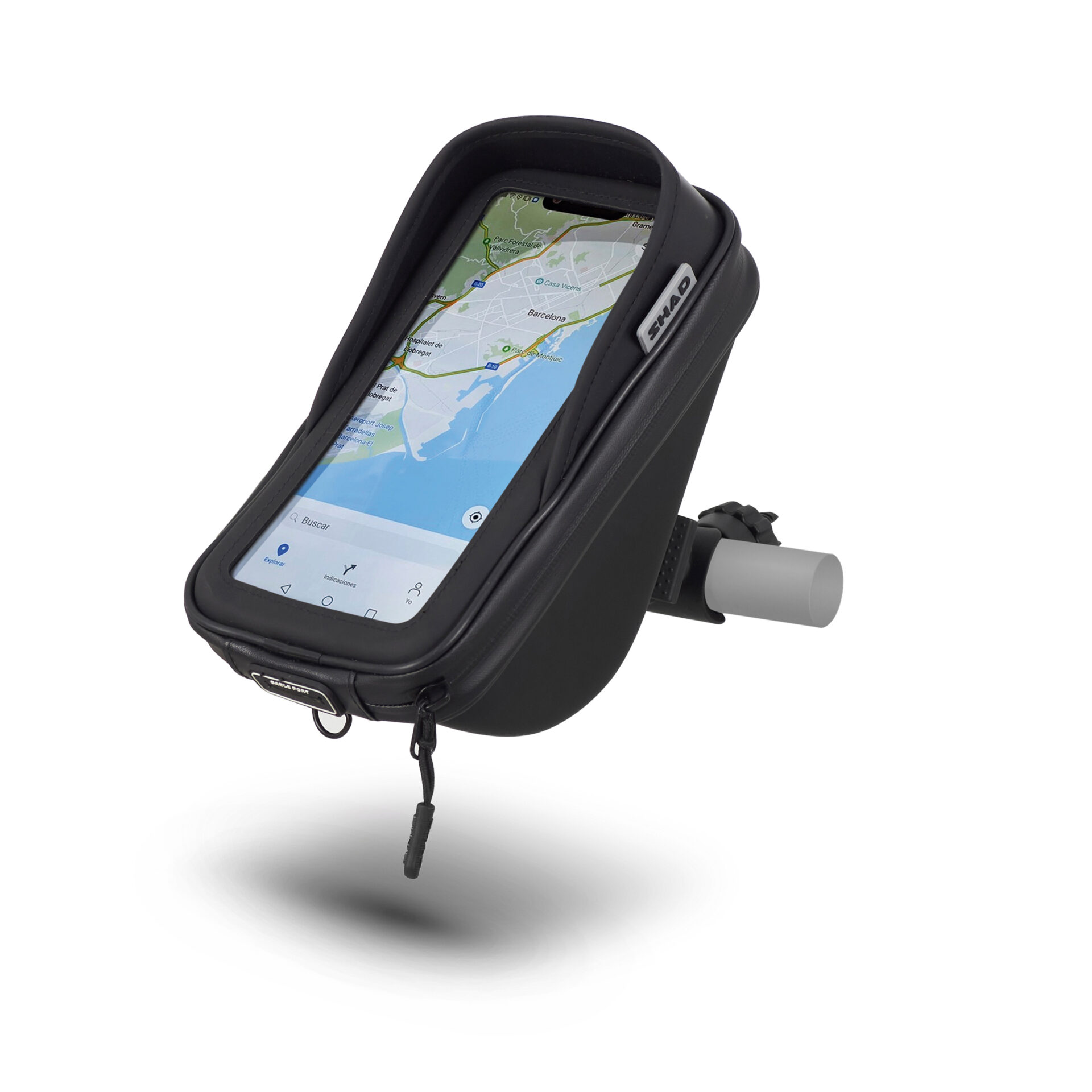 SOPORTE SMARTPHONE SG76 CON BOLSILLO, 180 x 90 mm - MANILLAR