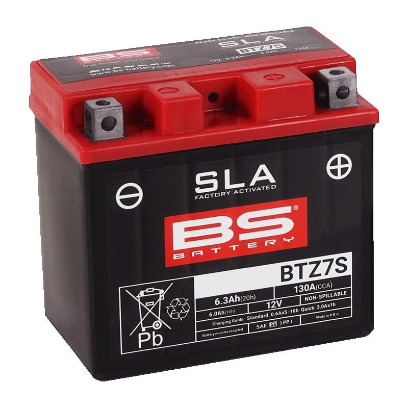 Batería BS Battery BTZ7S AGM activada de fábrica 12V (equivale a YTZ7S)