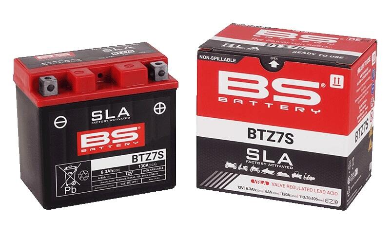 Batería BS Battery BTZ7S AGM activada de fábrica 12V (equivale a YTZ7S)