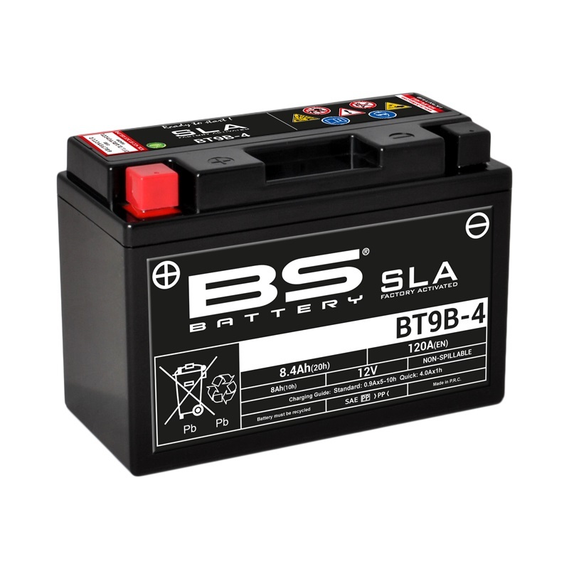Batería BS Battery BT9B-4 AGM activada de fábrica 12V