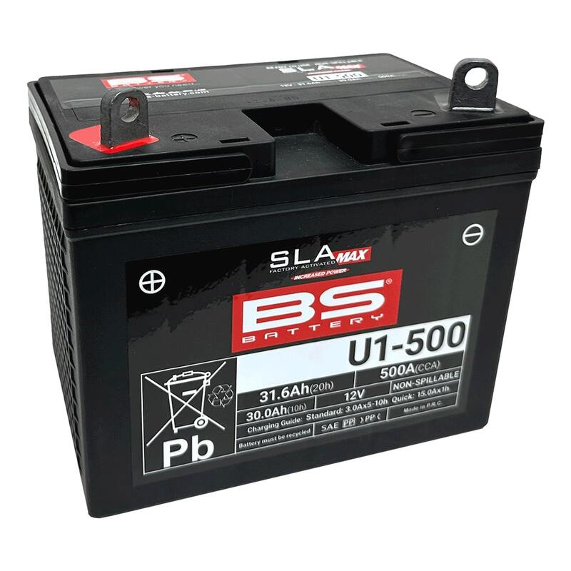 Batería BS Battery U1-500 FA - ATV, UTV, SSV, Jardinería AGM activada de fábrica 12V