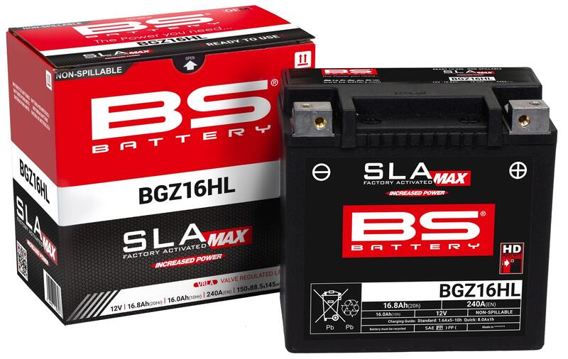 Batería BS Battery BGZ16HL AGM activada de fábrica 12V