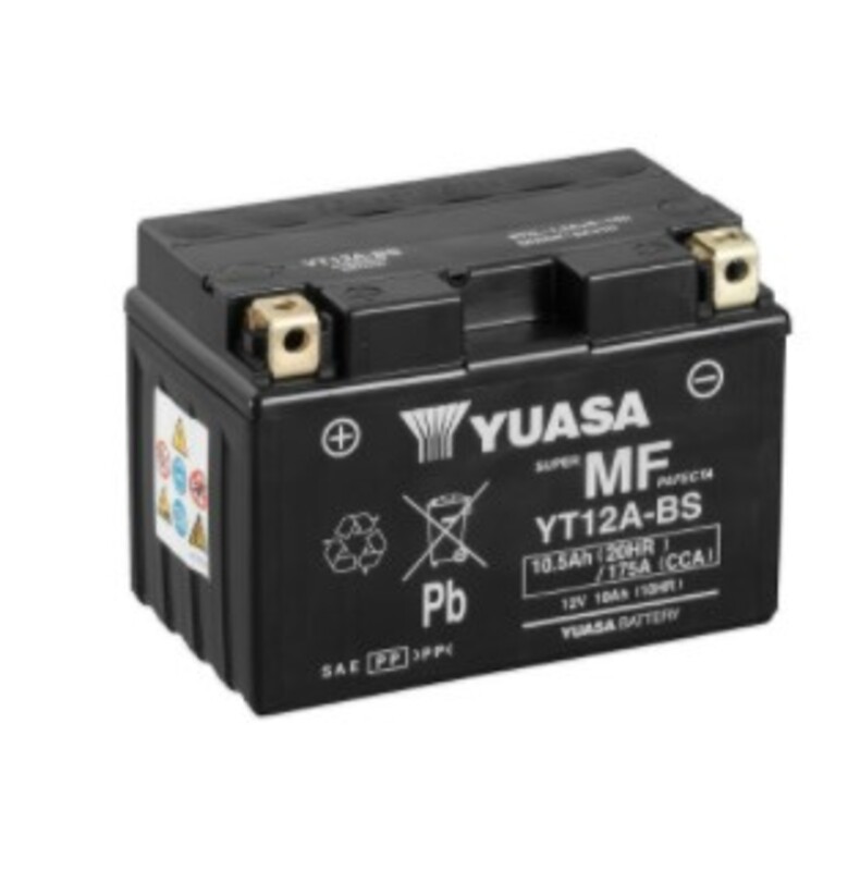 Batería Yuasa YT12A AGM activada de fábrica 12V