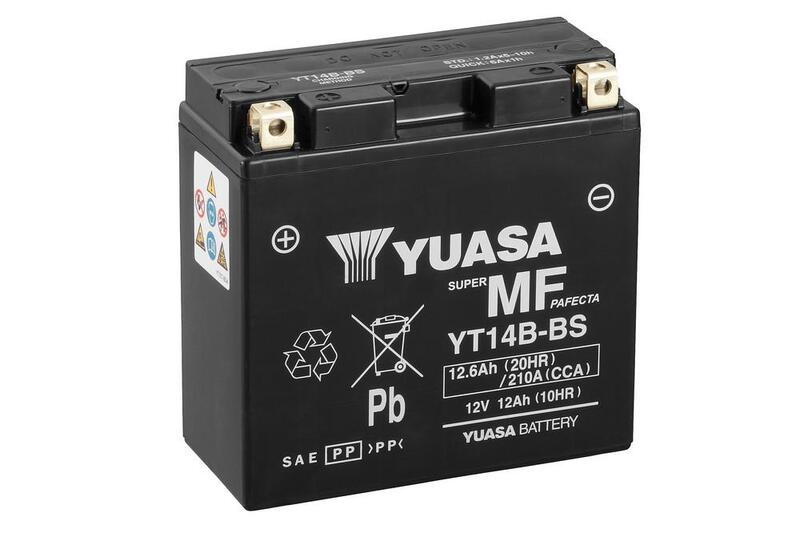 Batería Yuasa YT14B AGM activada de fábrica 12V