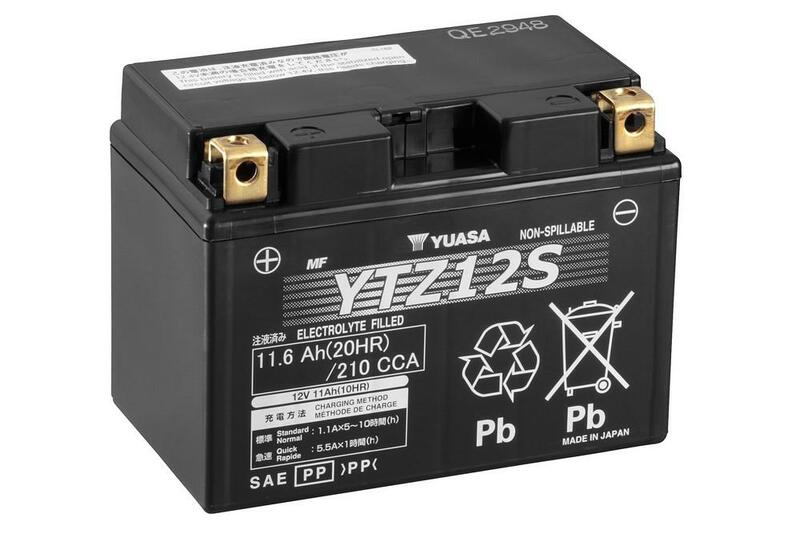 Batería Yuasa YTZ12S AGM activada de fábrica 12V