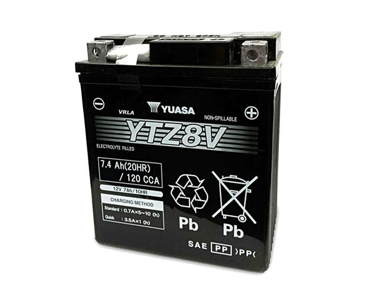 Batería Yuasa YTZ8V AGM activada de fábrica 12V